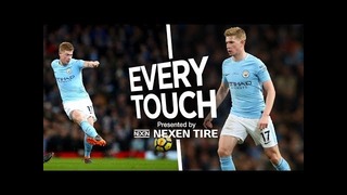 Every touch- de bruyne v leicester – city 5-1 leicester 2017-18