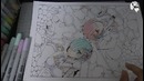 Re- Zero Rem and Ram Manga Speed Drawing. Copic Drawing