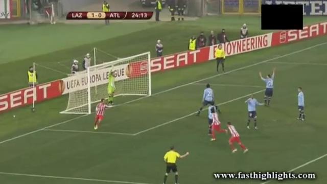Lazio 1-3 Atletico Madrid Лига Европы Первый Матч