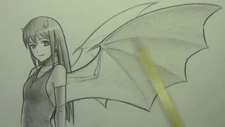 Как нарисовать девушку-демона