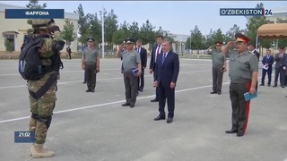 Шавкат Мирзиёев посетил воинскую часть Восточного военного округа