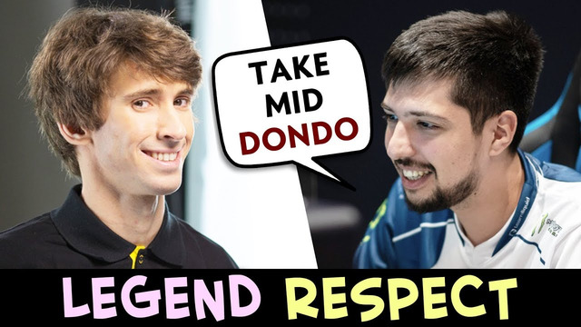Legend RESPECT — w33 gives mid to Dendi