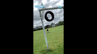 Man Kicks Ball Through Tire | Don’t Quit