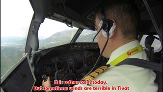 Посадка в Тивате, boeing 737-800