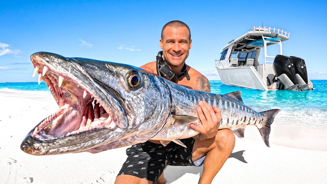 4 Days Alone At Sea – Boat Camping & Bowfishing Food