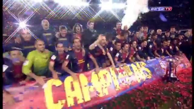 FC Barcelona – championship celebration at Camp Nou