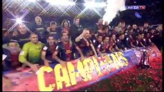 FC Barcelona – championship celebration at Camp Nou