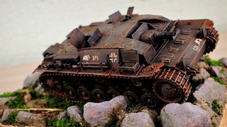 Диорама Брошенный немецкий танк StuG How to make a diorama WW2