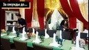 За секунды до банкета на летней террасе «Голубые купола»