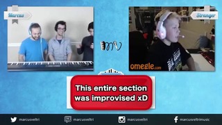 Epic Piano Trio SHOCKS People On Omegle!! (Reactions)