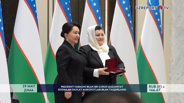 Prezident farmoni bilan bir guruh madaniyat xodimlari davlat mukofotlari bilan taqdirlandi