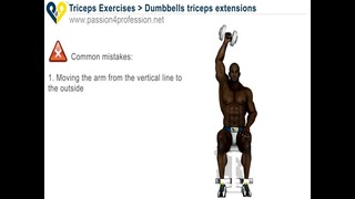 Dumbbells triceps extensions
