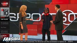 Lil Wayne Зачитал Небольшой Фристайл На ESPN «SportsCenter»