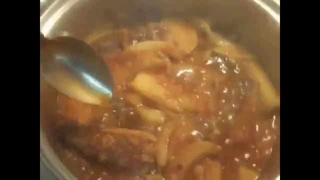Korean Food: Spicy Mackerel Fish Stew (고등어 조림)
