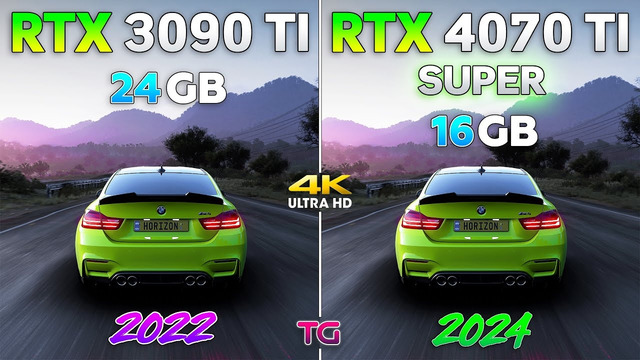 RTX 3090 Ti vs RTX 4070 Ti SUPER – Test in 10 Games