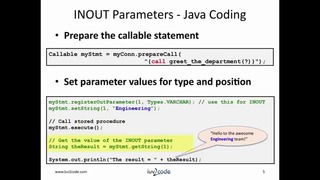 Java JDBC Tutorial Part 6.2 Calling MySQL Stored Procedures with Java
