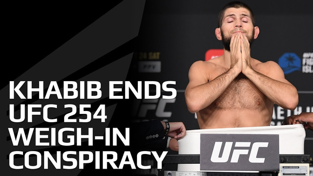 Khabib puts to rest rumours that he didn’t make weight at UFC 254