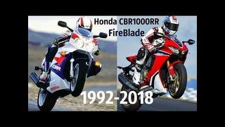 Эволюция Honda CBR1000RR Fireblade! Весь Модельный Ряд (1992-2018)