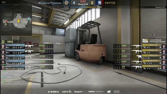 ESL Pro League S4: Finals: NiP vs EnVyUs (Game 1)