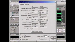 Adobe Audition 2 уроки – 49 Получение статистической информации в волновой форме