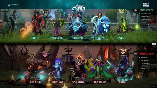GRAND FINAL Empire vs PENTA, 30 окт. 2017 Adrenaline Сyber League, game 1 [Lex, 4ce]