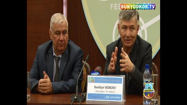 Post match press-conference Bakhtiyor Boboev