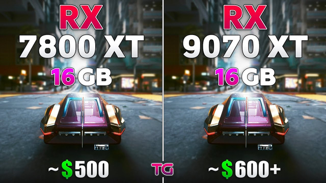 RX 9070 XT vs RX 7800 XT – Test in 10 Games | 1440p