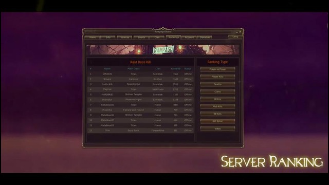 Lineage 2 Rampage – Best PvP Server