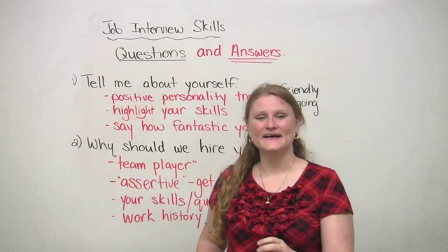EngVid: Job Interview Skills – Questions and Answers