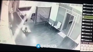 Нападение на офис Мурода Хантураева (видео с камер)