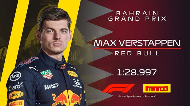 Формула 1 – Лучший круг в квалификации на Гран-При Бахрейна от Макса Ферстаппена (27.03.2021)