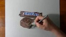 3D – Рисунок Шоколад – Snickers