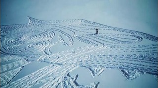 Man creates massive Game of Thrones direwolf art in the snow