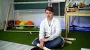 Сделал футбол где нужно дуть и играть головой