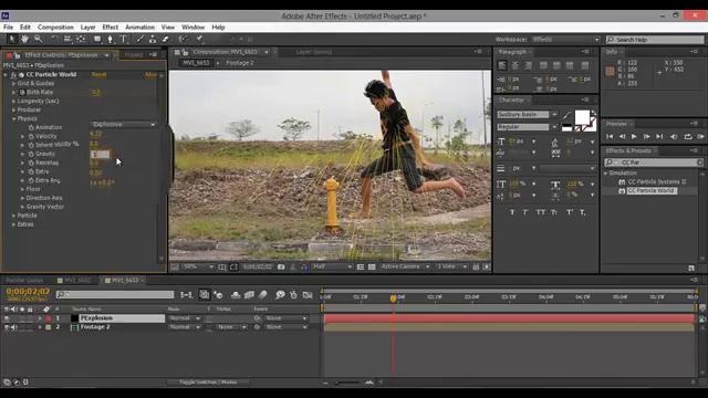 TUTORIAL #2 – Particle Explosion (CC Particle World) After Effects