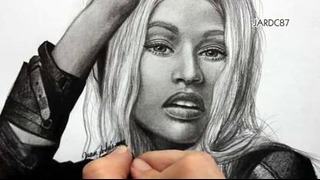 Drawing Nicki Minaj By Juan Andres