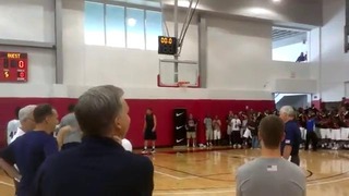 Blake Griffin dunks via bounce off side of gym at Team USA Basketball practice Las V