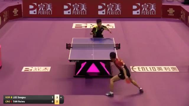 2016 World Championships Highlights- Lee Sangsu vs Tan Ruiwu