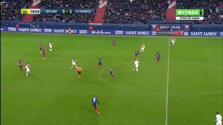 (HD) Кан – Монако | Французская Лига 1 2018/19 | 14-й тур