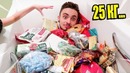 Наполнили ванну 25 кг сладостей с моей девушкой