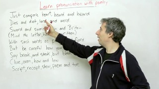 Advanced English pronunciation with poetry