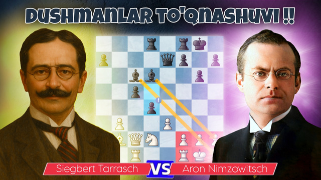 ASHADDIY O’YIN | Aron Nimzowitsch vs Siegbert Tarrasch | Saints Petersburg 1914