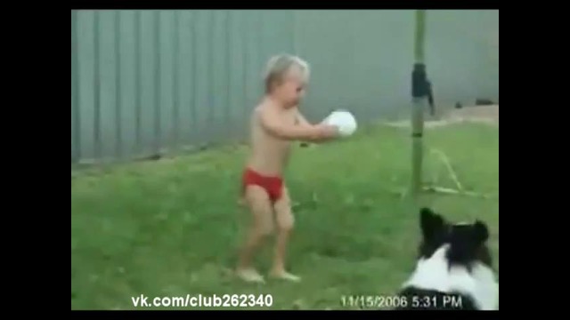 Детская проблема пнуть мяч