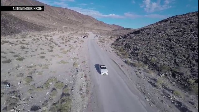 Car vs drone a battle for the ages in the desert – CES 2015