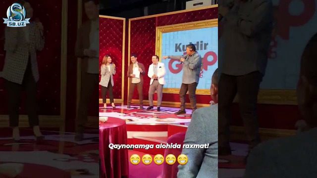 «Кулдир Гуп» кўрсатувидан кадр орти видеоси! | «Kuldir Gup» ko’rsatuvidan kadr orti videosi