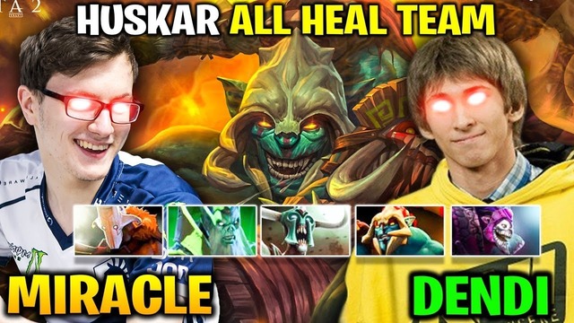 Miracle & Dendi Huskar – 5 Healing Team Strategy