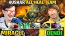 Miracle & Dendi Huskar – 5 Healing Team Strategy