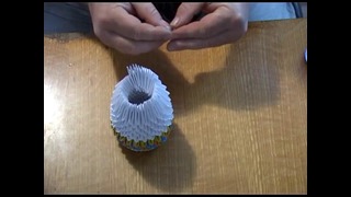 Модульное оригами. Зайчик из бумаги (3D origami)