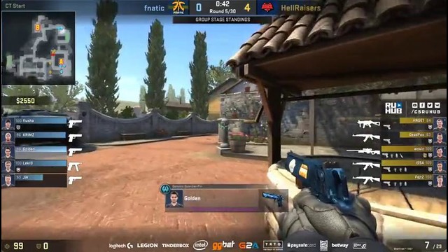 Fnatic vs Hellraisers – ESL Pro League Finals – de inferno [yXo, Enkanis]