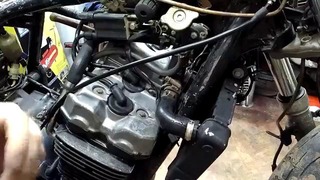 Honda CB 400 восстановление ч 6 Снятие двигателя